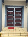 Double steel doors with stainless steel mesh installed in Clayton.jpeg